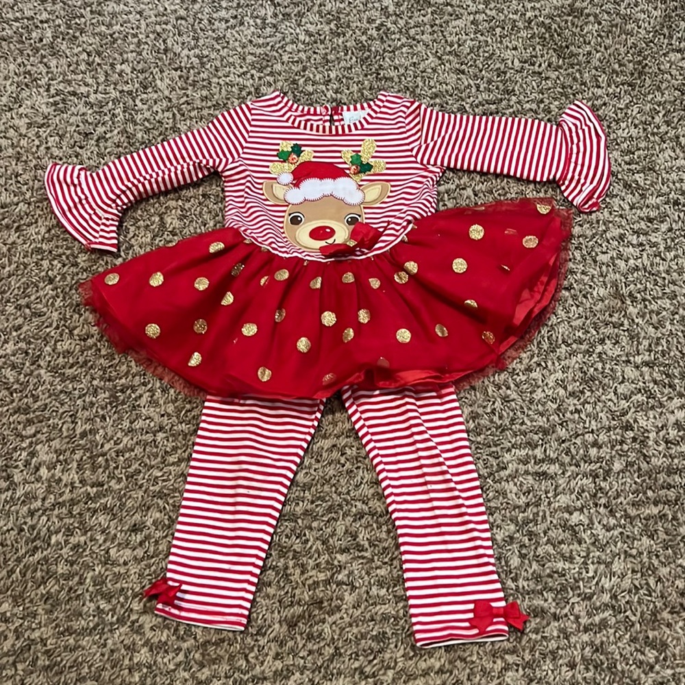 Emily Rose Christmas set dress for 18 month girl